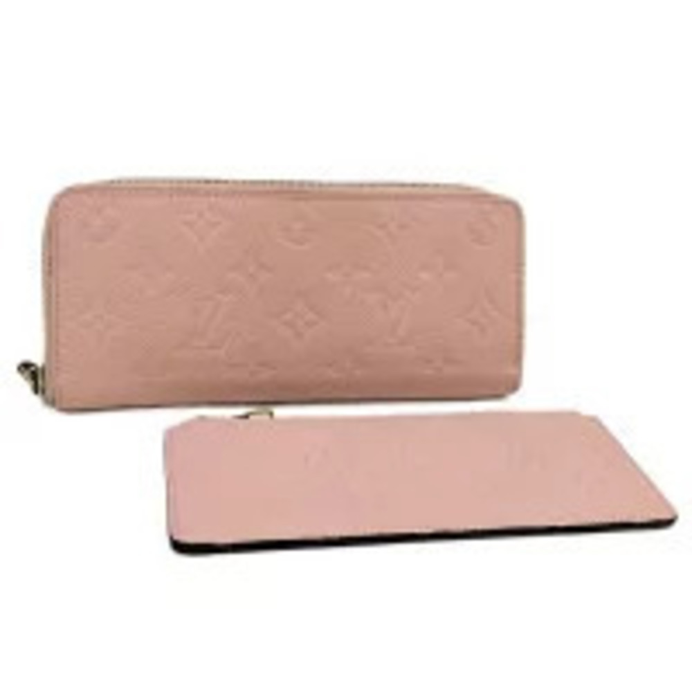 LOUIS VUITTON Portefeuille Clemence Long Wallet Rose Pink Ballerine Empreinte